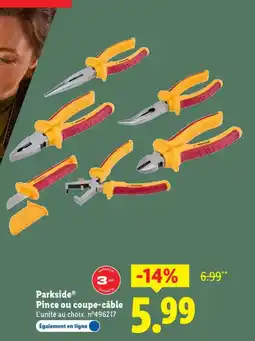 Lidl PARKSIDE Pince ou coupe-câble offre