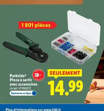 PARKSIDE Pince à sertir avec accessoires