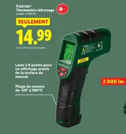 Lidl PARKSIDE Thermomètre infrarouge offre