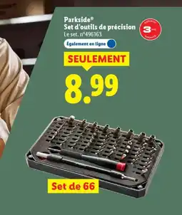 Lidl PARKSIDE Set d'outils de précisioSet de 66 offre