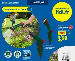 Lidl PARKSIDE Pistolet ou Lance Pistolet d'arrosage offre