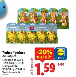 Lidl Petites figurines de pâques offre