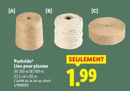 Lidl PARKSIDE Lien pour plantes offre