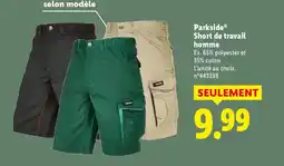 Lidl PARKSIDE Short de travail homme offre
