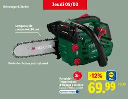 Lidl Parkside tronçonneuse d'élagage à essence offre