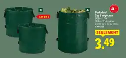 Lidl Parkside sac à végétaux offre