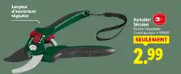 Lidl Parkside sécateur offre