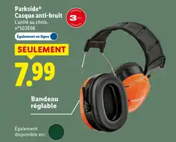 Lidl Parkside casque anti bruit offre