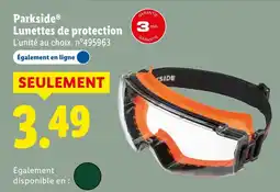 Lidl Parkside lunettes de protection offre