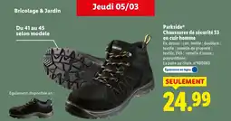 Lidl Parkside chaussures de sécurité s3 en cuir homme offre