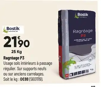 Bricorama Ragréage P3 offre