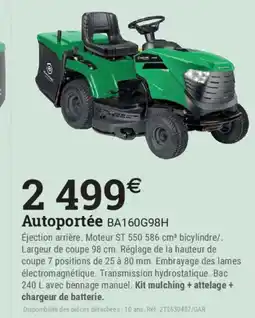 Espace emeraude Autoportée BA160G98H offre
