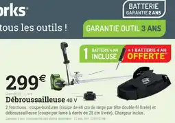 Espace emeraude Débroussailleuse 40 V offre