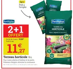 Espace emeraude FERTILIGÈNE Terreau horticole offre