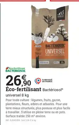 Espace emeraude Éco-fertilisant Bacteriosol offre
