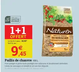 Espace emeraude Paillis de chanvre offre