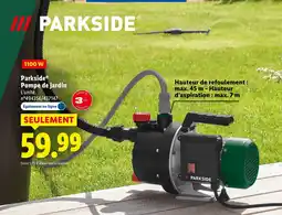 Lidl Parkside pompe de jardin offre