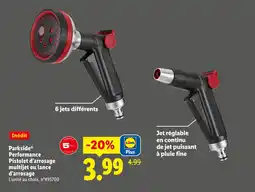 Lidl Parkside performance pistolet d'arrosage multijet ou lance d'arrosage offre