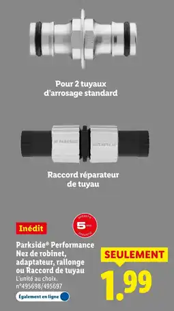 Lidl Parkside performance adaptateur, rallonge ou raccord de tuyau offre
