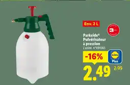 Lidl Parkside pulvérisateur à pression offre
