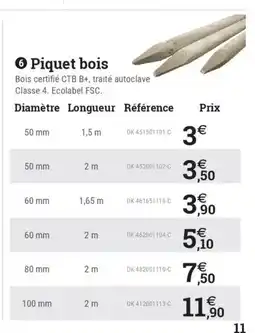 Espace emeraude Piquet bois offre