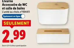 Lidl Livarno accessoire de wc et salle de bains offre