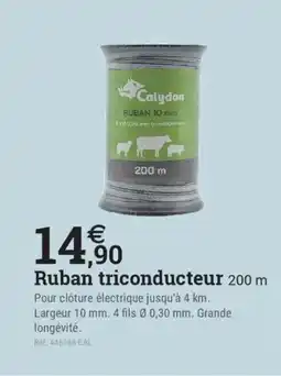 Espace emeraude Ruban triconducteur 200 m offre