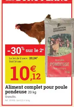 Espace emeraude Aliment complet pour poule pondeuse offre