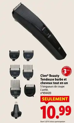 Lidl Cien beauty offre
