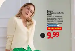 Lidl Esmara cardigan en maille fine femme offre