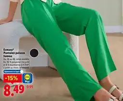 Lidl Esmara pantalon palazzo femme offre