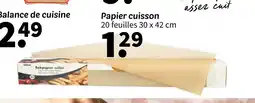 Wibra Papier cuisson offre