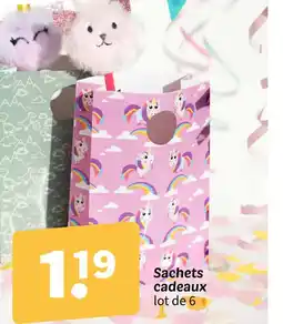 Wibra Sachets cadeaux lot de 6 offre