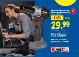 Lidl Parkside performance visseuse à chocs sans fil offre