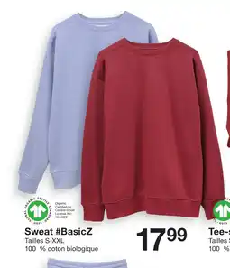Zeeman Sweat BasicZ offre