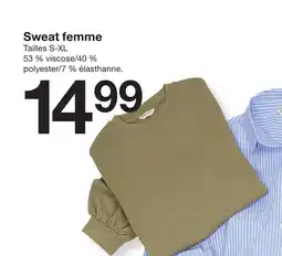 Zeeman Sweat femme Tailles S-XL offre
