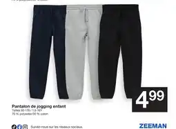 Zeeman Pantalon de jogging enfant offre