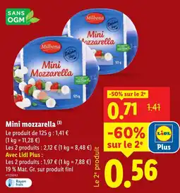 Lidl Mini mozzarella offre