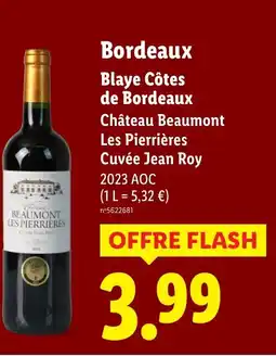 Lidl Bordeaux blaye côtes de bordeaux offre