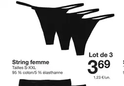 Zeeman String femme offre
