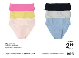 Zeeman Slip enfant offre