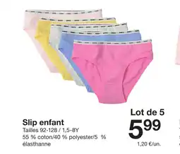 Zeeman Slip enfant offre