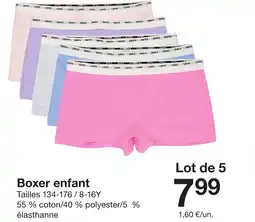 Zeeman Boxer enfant offre