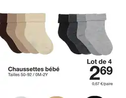 Zeeman Chaussettes bébé offre