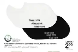 Zeeman Chaussettes invisibles parfaites enfant, femme ou homme offre