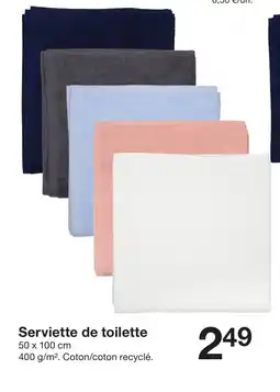 Zeeman Serviette de toilette offre