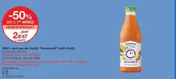 Monoprix 100% pur jus de fruits innocent tutti frutti offre