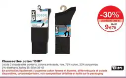 Monoprix Chaussettes coton dim offre