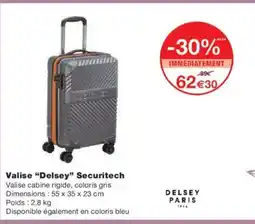 Monoprix Valise delsey securitech offre