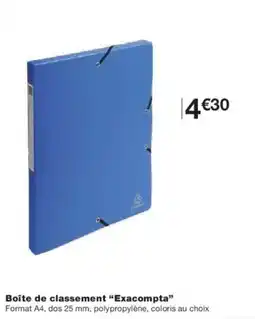 Monoprix Boîte de classement exacompta offre